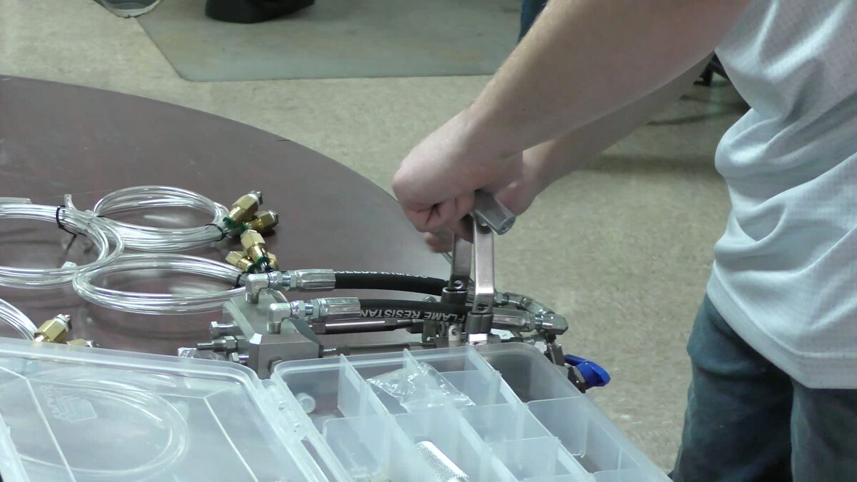 Handle assembly being installed on the gun