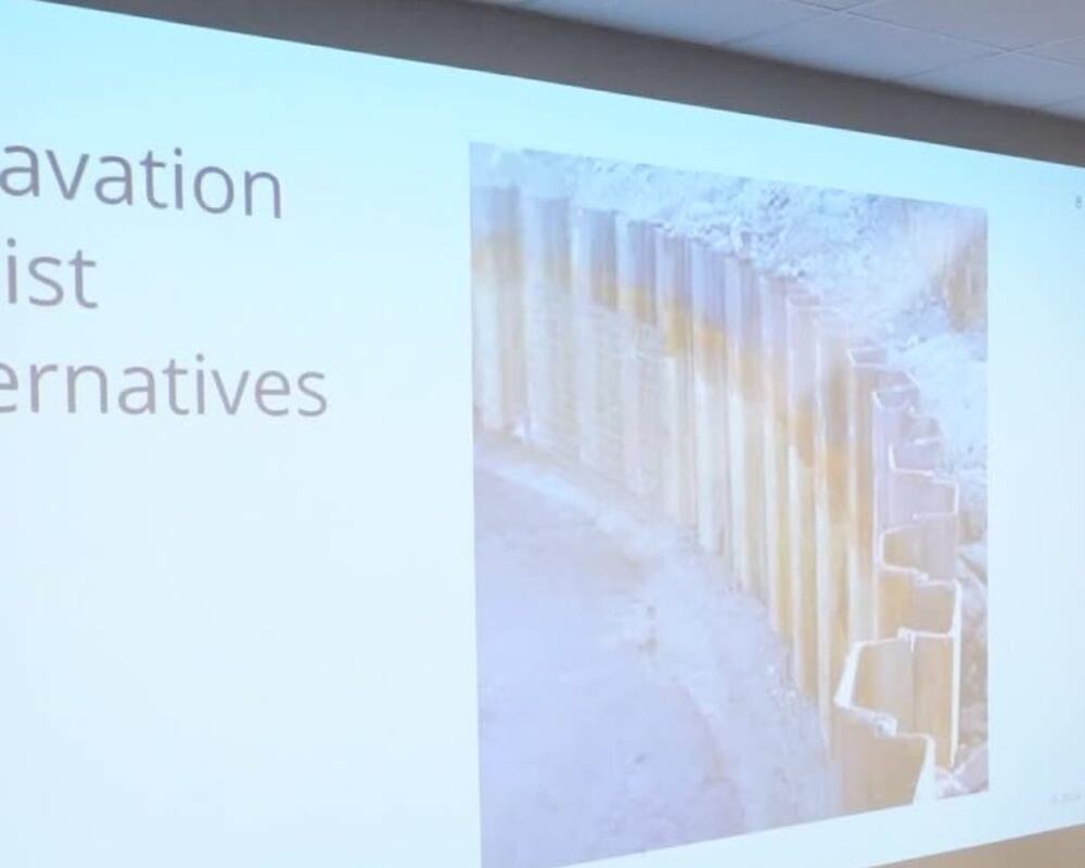 Traditional sheet pile shoring