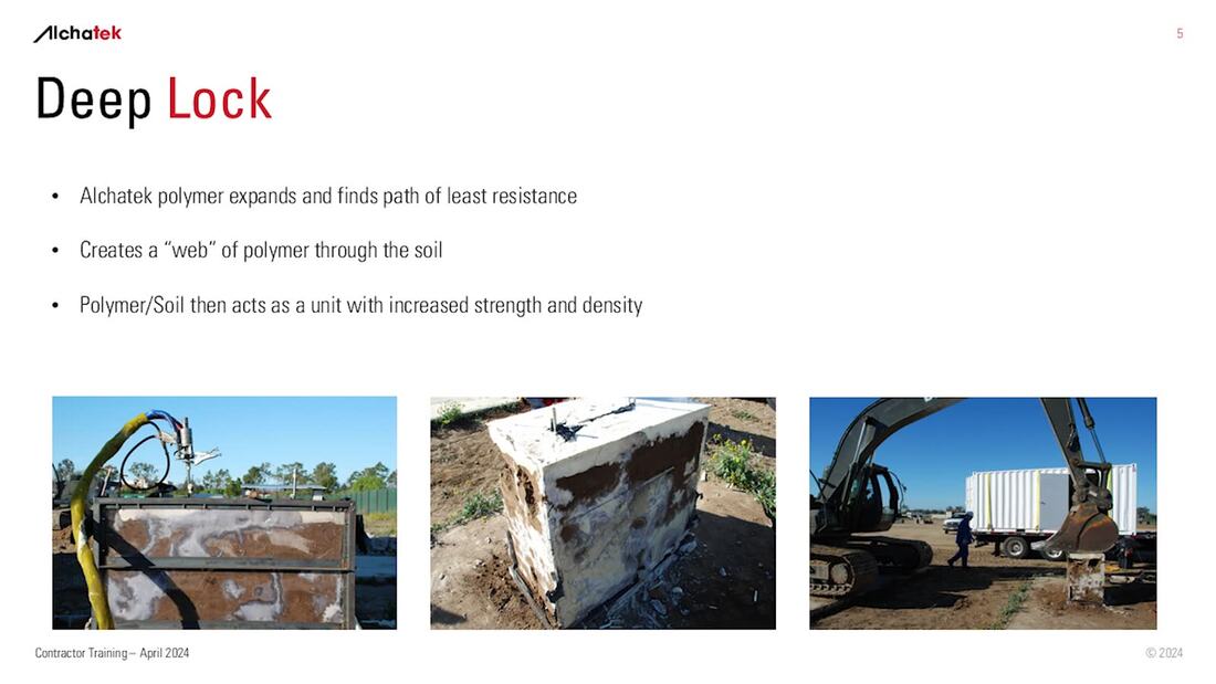 Polymer web formation in soil