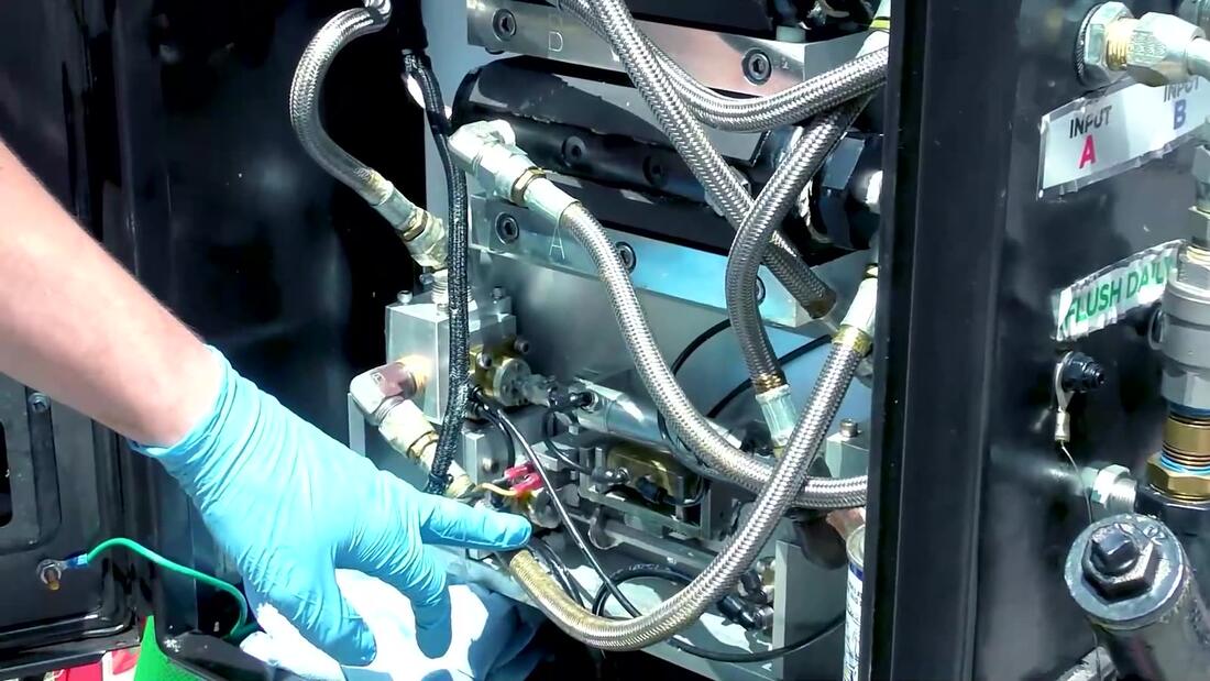 Inside the PolyBadger cabinet