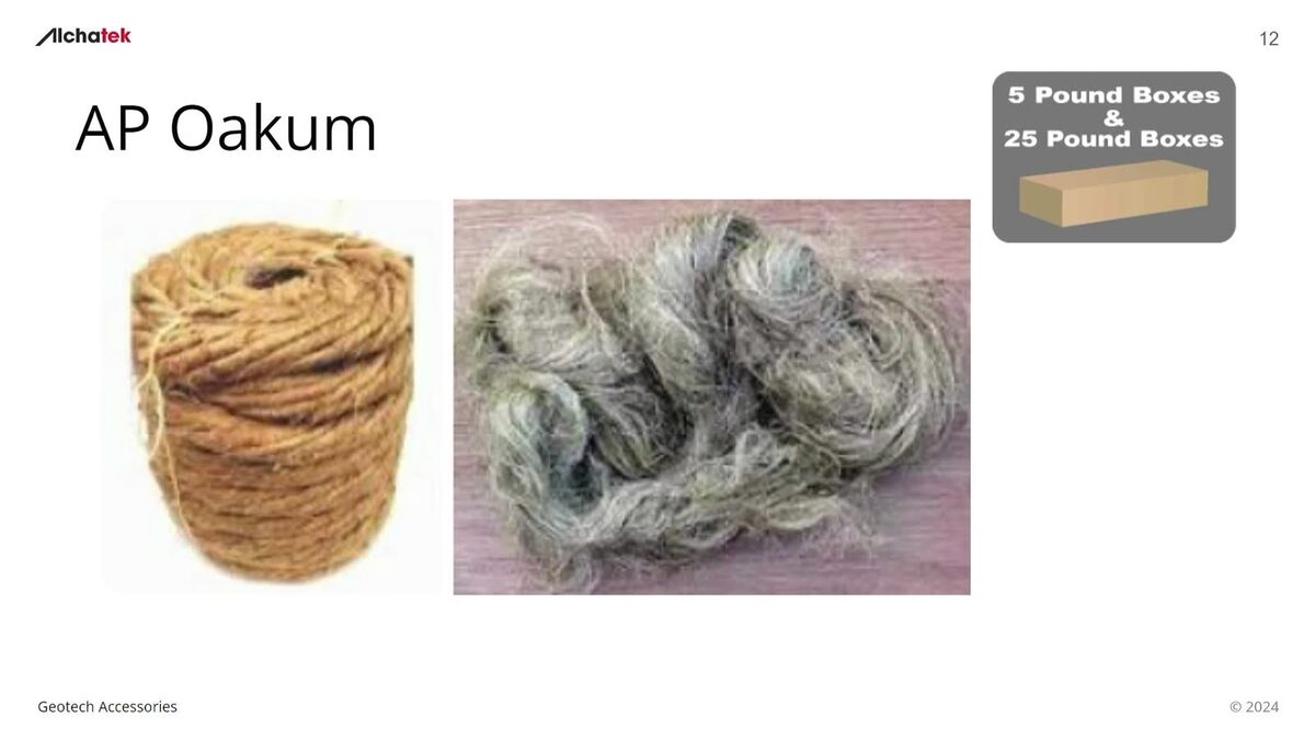 AP Oakum fiber packing