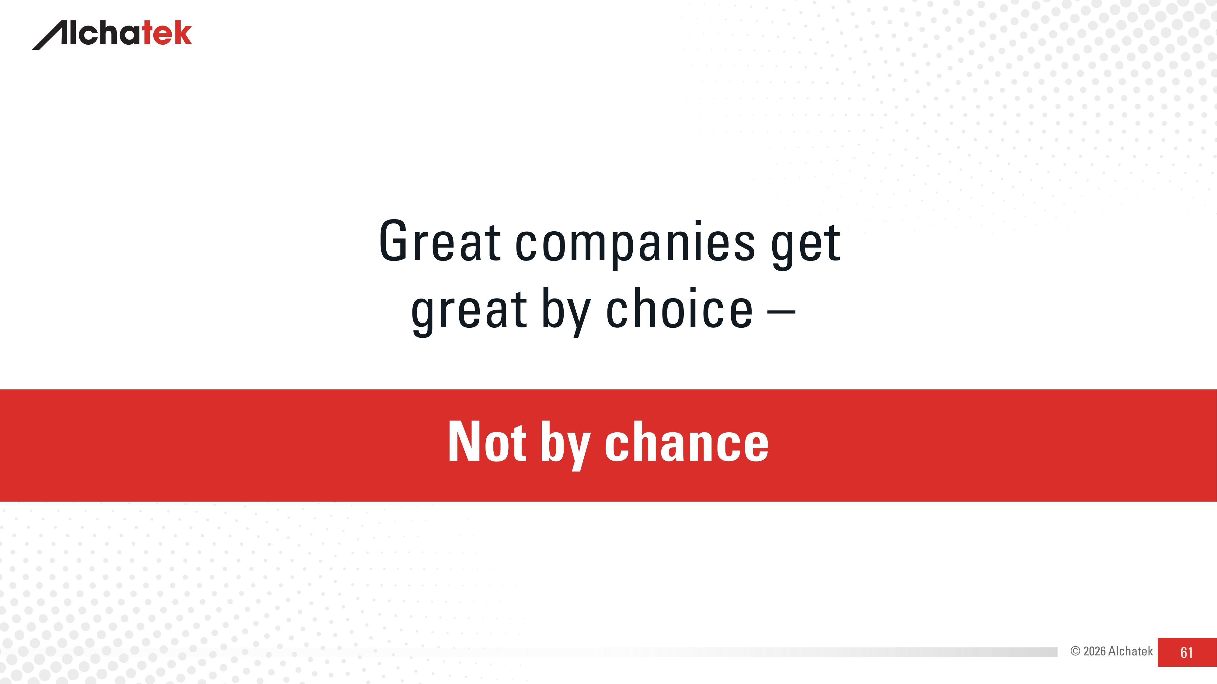 Great Companies Get Great by Choice