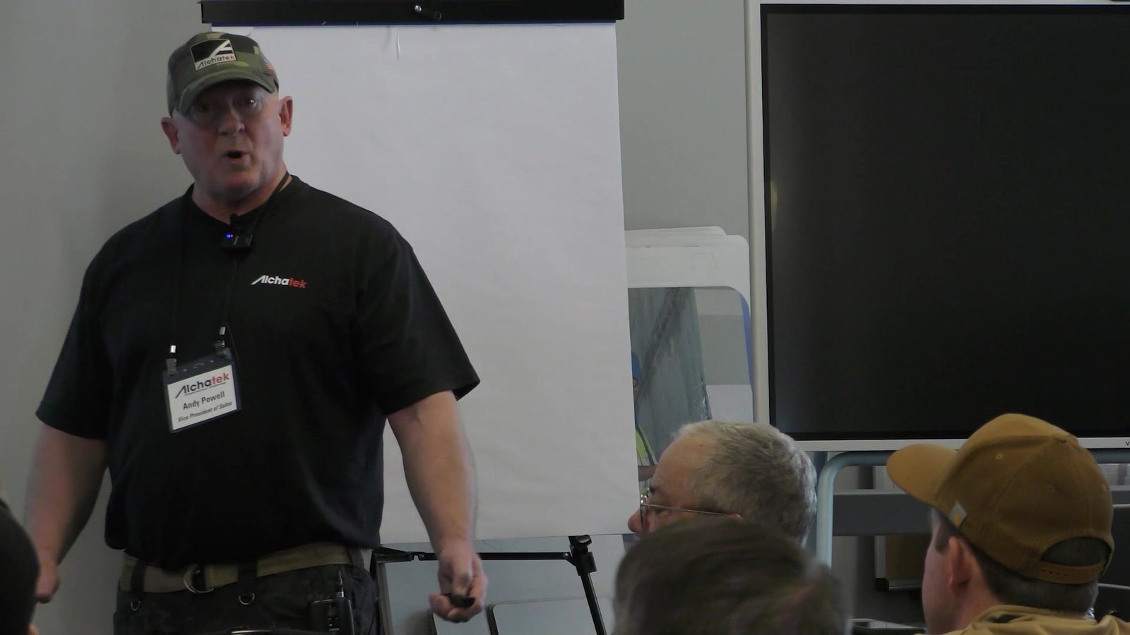Andy presenting the case study